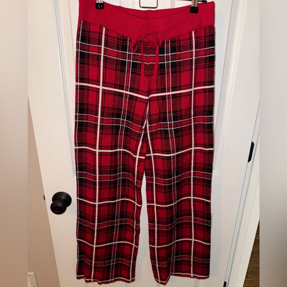 Entro Women’s Red and Black Plaid Lounge Pants